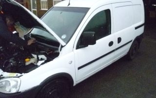 Side view of Vauxhall Combo