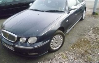 Front passenger side scrap car