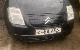Citroen C2 scrap car - black